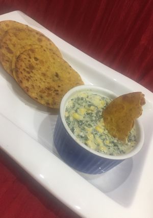 A picture of Spinach & corn dip.