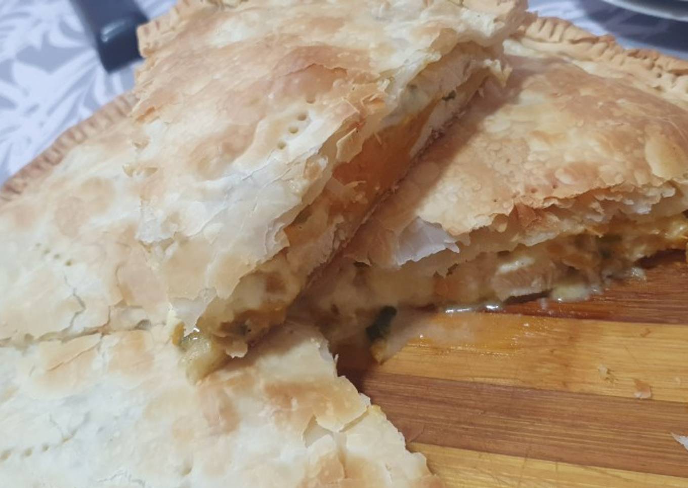 Tarta de pollo y calabaza 🥧