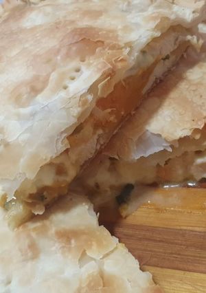 Una foto de Tarta de pollo y calabaza 🥧