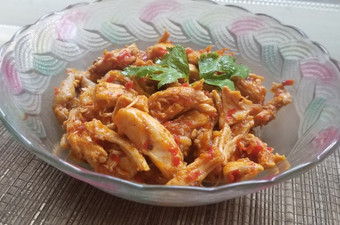 Resep Ayam Suwir Pedas Manis, Bikin Ngiler