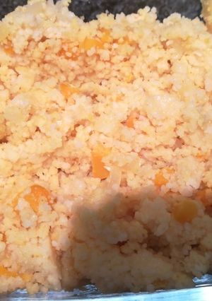 Una foto de Cuscús con verduras al curry
