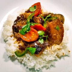 A picture of Crispy binagoongan.