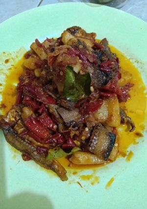 Foto resep Balado ikan asin gabus