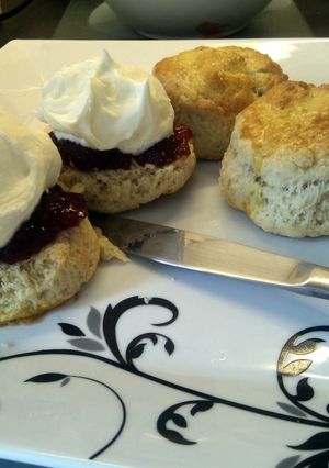 A picture of 'V' Tea Scones.