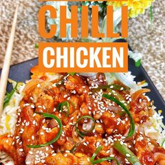 A picture of Crispy chilli chicken.