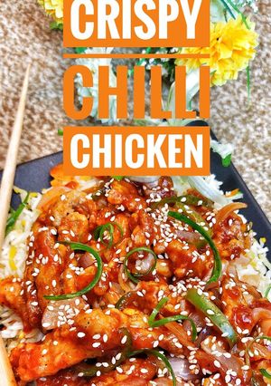 A picture of Crispy chilli chicken.