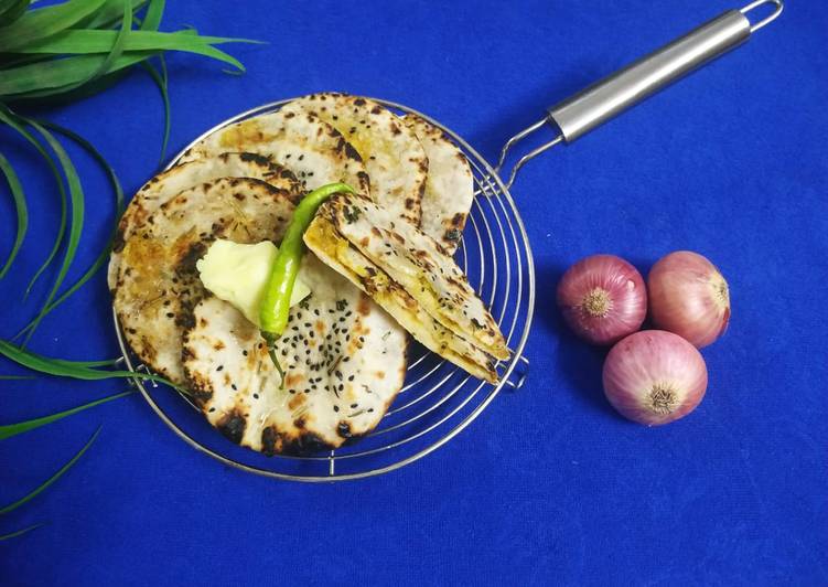 Recipe of Perfect Stuffed Onion Kulcha On Tava