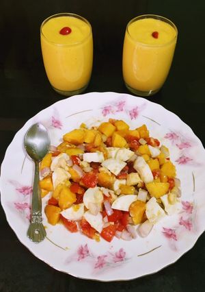 A picture of Egg Mango Salad.