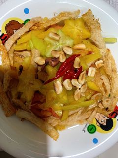 Hình của món Gỏi khế chay.