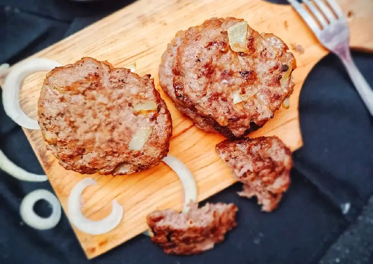 Resep Mudah Beef Patty Isian Burger Enak Sederhana