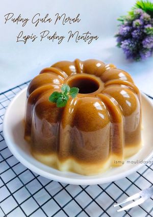 Foto resep Puding Gula Merah Lapis Puding Mentega