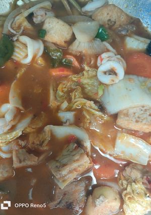 Foto resep Cumi dan sayur saos padang