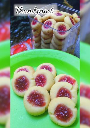 Foto resep Strawberry Thumbprint Cookies (Straw homemade)