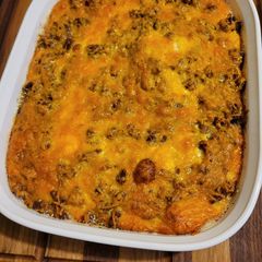 A picture of Grandma's egg dish.