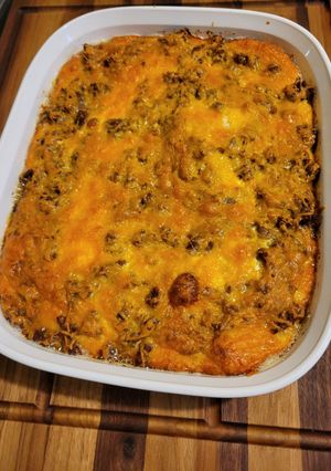 A picture of Grandma's egg dish.