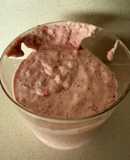 Helado keto de frutillas