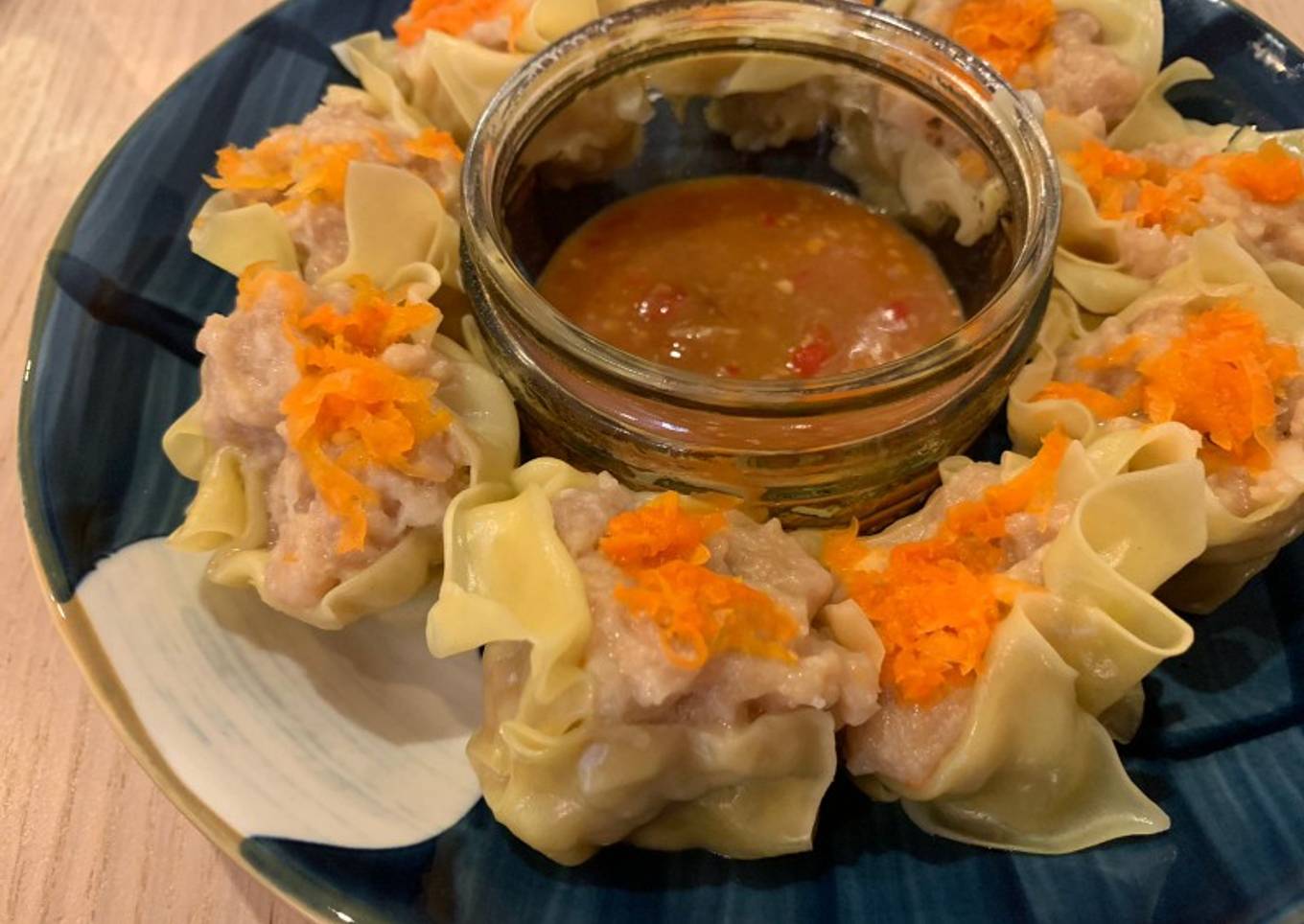 Siomay ayam babi wortel gurih, enak, puas makannya!