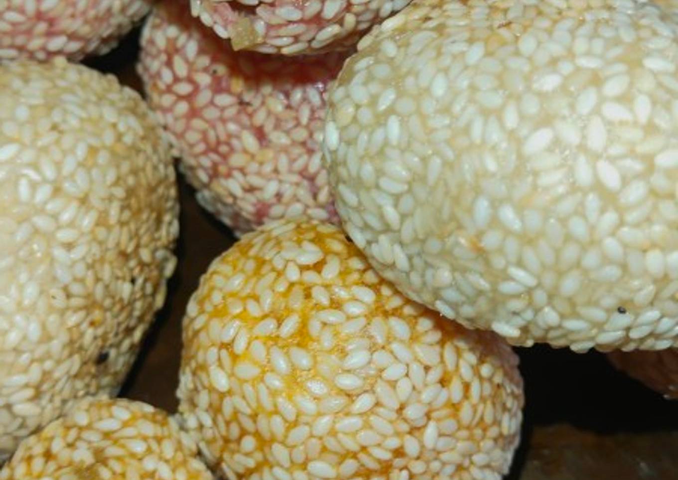 Onde² warna warni isi kacang ijo tanpa santan tanpa kentang