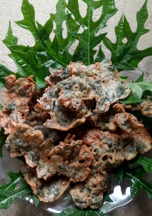 Foto resep Penyek daun ubi thailan