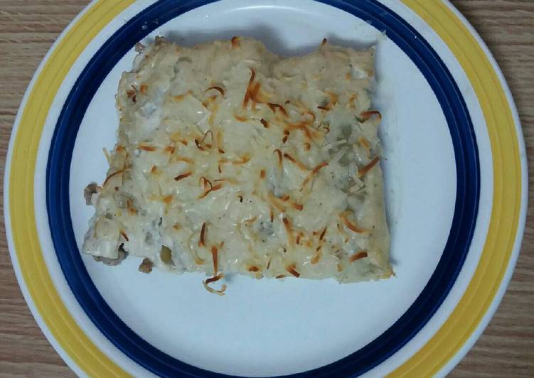 Canelones de carne picada