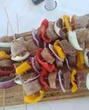 Brochetas a la parrilla