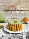 Pudding Matcha Labu Kuning