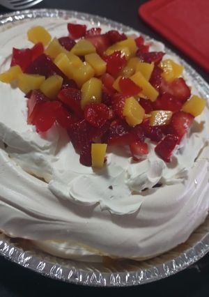 Una foto de Pavlova - súper fácil
