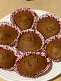 Magdalenas de espelta con pepitas de chocolate en air fryer