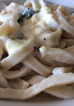 Una foto de Fideos al huevo