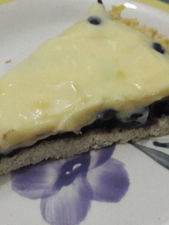 Una foto de Kuchen de arándanos y crema pastelera (instantánea)