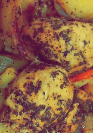 صورة لوصفة صدر دجاج مع الخضار بالأكياس الحرارية