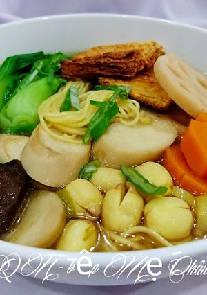 Hình của món Mì Tiềm chay.