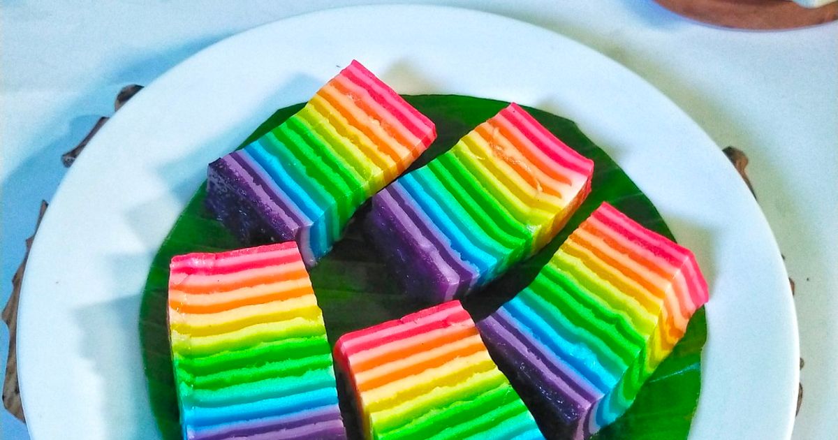 860. Lapis Pepe khas Betawi l Lapis Tapioka Rainbow