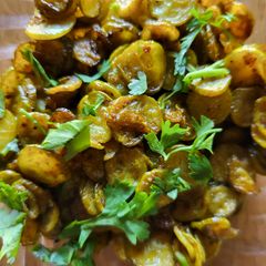 A picture of Satvik (righteous) Ivy gourd sabji.