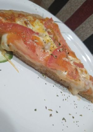 Una foto de Pizza de harina integral. Súper fácil