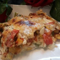 Bread lasagne A picture of Bread lasagne.