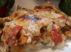 A picture of Bread lasagne.
