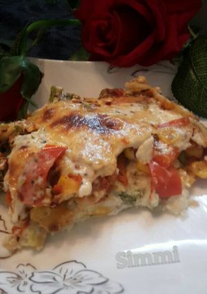 A picture of Bread lasagne.