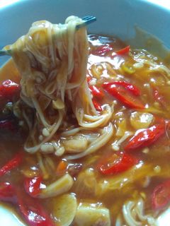 Foto resep Jamur Enoki Saus Pedas