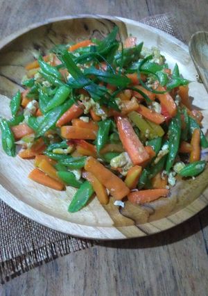 Foto resep Tumis Buncis Wortel Orak Arik Telur