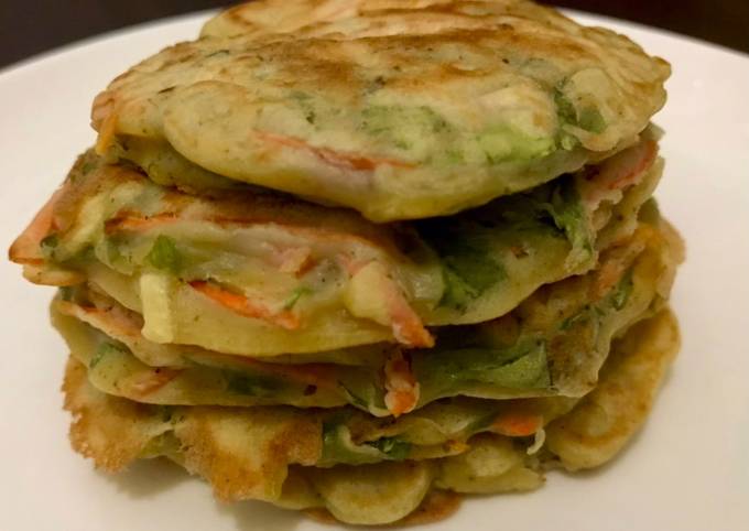 Pancake Sayur Dengan Daging