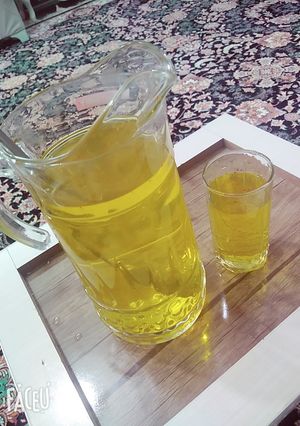 عکسی از دستور شربت ساده زعفرانی😜