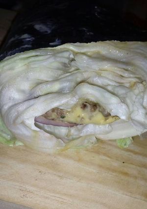 Una foto de Hamburguesa light sin pan