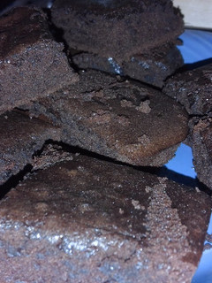 Una foto de Brownie de chocolate con leche condensada