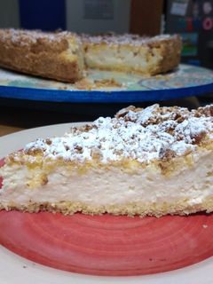 Una foto de Tarta cremosa de kéfir