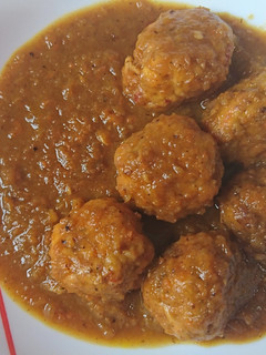 Una foto de Albóndigas de pollo rellenas