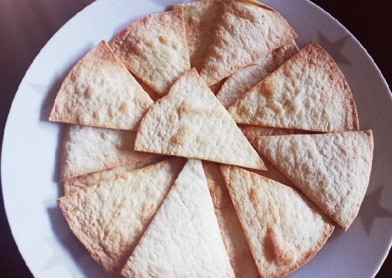 Doritos de maíz caseros