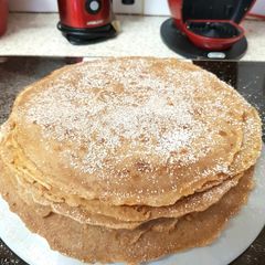 A picture of My Chocolate Pancakes. 😁.