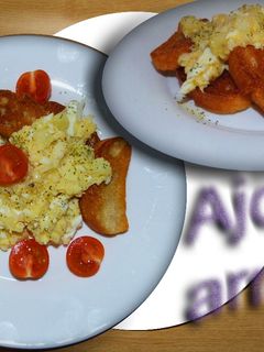 Una foto de Bacalao alAjoarriero