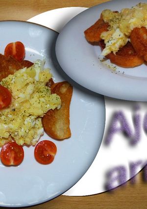 Una foto de Bacalao alAjoarriero